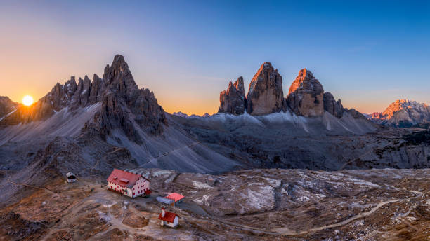 istock Three Peaks of Lavaredo at Sunrise 1185249904