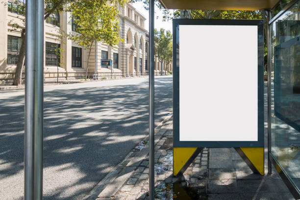 propaganda em branco mock up - windbreak - fotografias e filmes do acervo