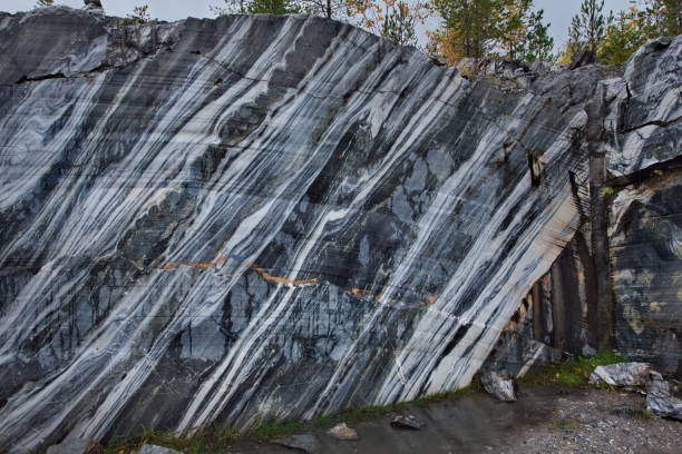 istock Marble texture of Ruskeala mountain Park 1185251127