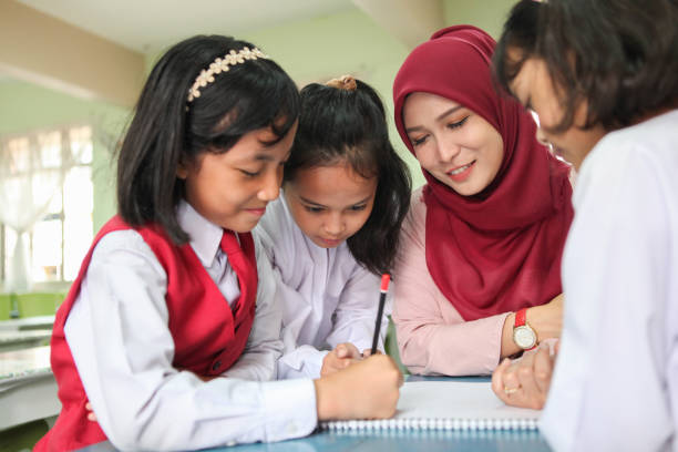 istock A Female Teacher Teaching A Group of Students In A Classroom 1185251301