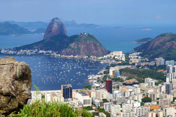 istock Sugarloaf Mountain with Guanabara Bay - Rio de Janeiro Brazil 1185257599