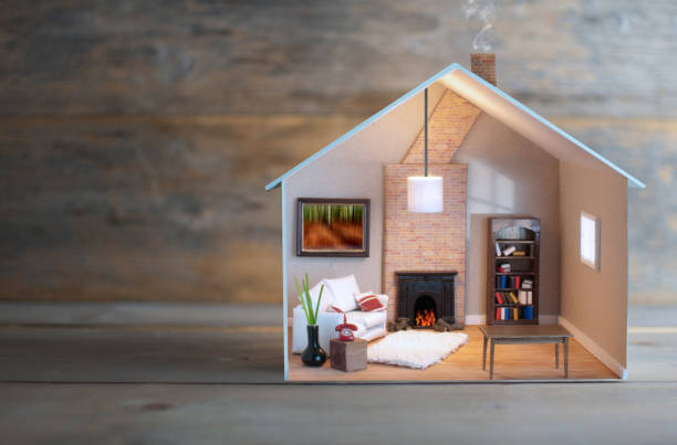 istock Small house with furniture 1185265494