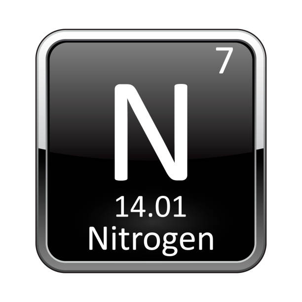 I'm happy type Reproduce The Periodic Table Element Nitrogen Vector Illustration Stock Illustration  - Download Image Now - iStock