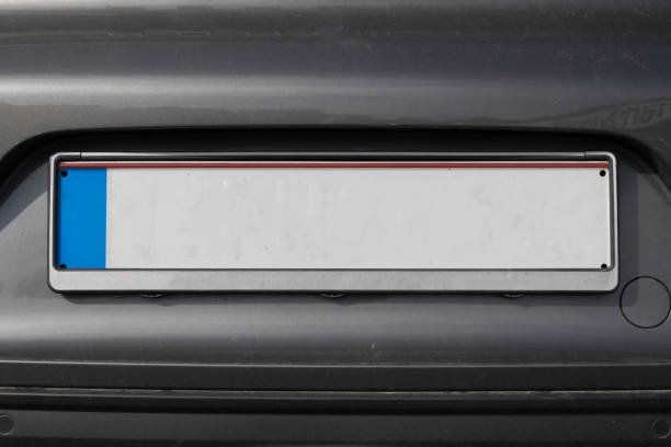 istock Bright Grey Car Back Empty Mockup Advertising Space Public Transportation Vehicle Close Up Sports 1185275783