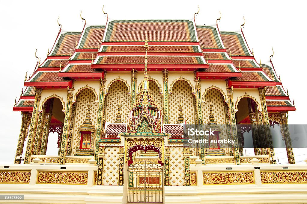 Iglesia Budista en Tailandia - Foto de stock de Alféizar libre de derechos