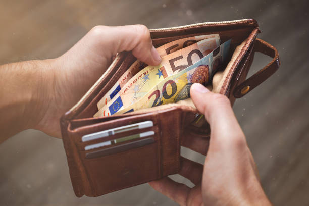 istock A leather wallet containing Euro bills 1185284114