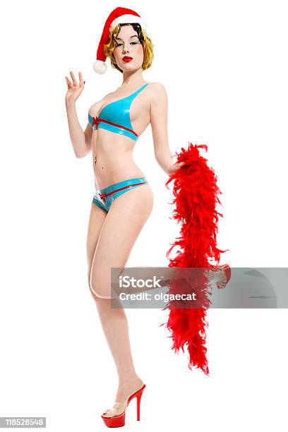 Photo libre de droit de Pinup Girl En Bikini En Latex banque d'images et plus d'images libres de droit de Pin up - Pin up, Rouge, Adulte