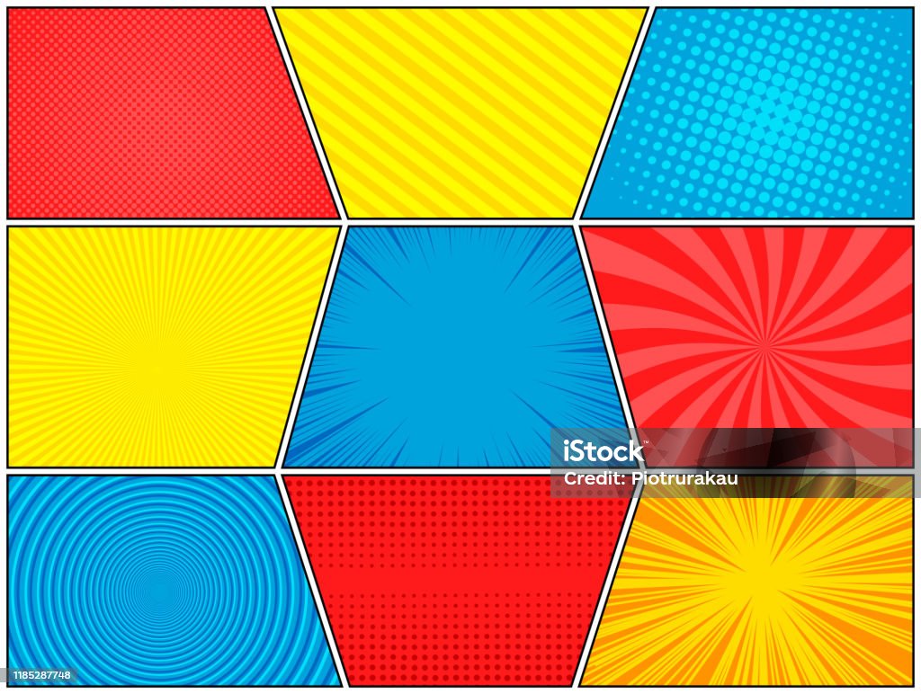 Simple Comic Frame Comic Frames Composition Stock Illustration - Download Image Now ...