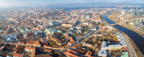 istock Aerial view of Vilnius, Lithuania 1185289378