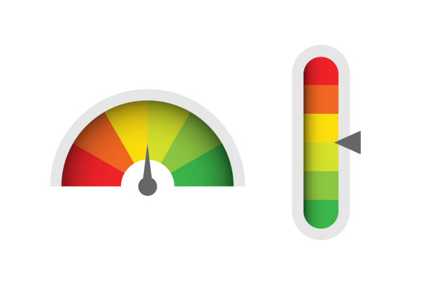 инфографика для веб-дизайна. вектор датчика - meter stock illustrations