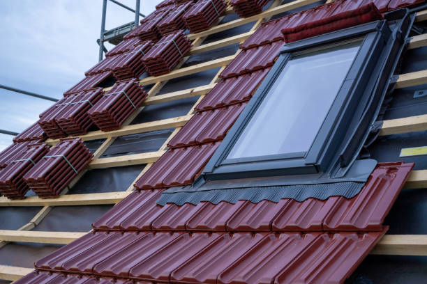 istock newly covered roof with newly installed skylight 1185295231