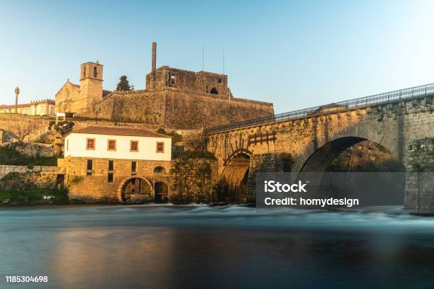 Bridge And Old Town Of Barcelos Stock Photo - Download Image Now - Barcelos, Portugal, Hiking