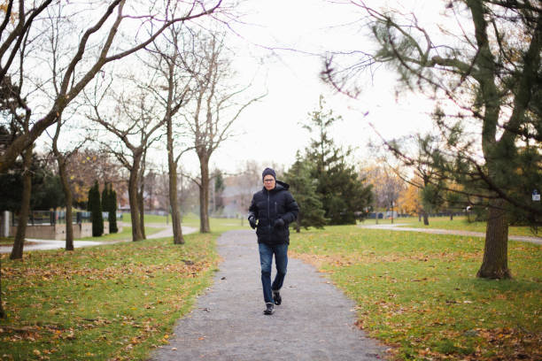 istock Portrait of a man at fall season 1185304700