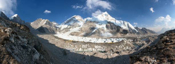 istock Panoramic view of Mount Everest base camp 1185308093