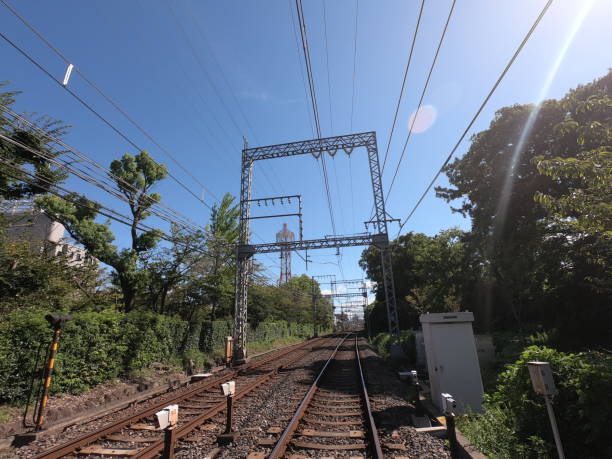 the rail way in Nara, Japan