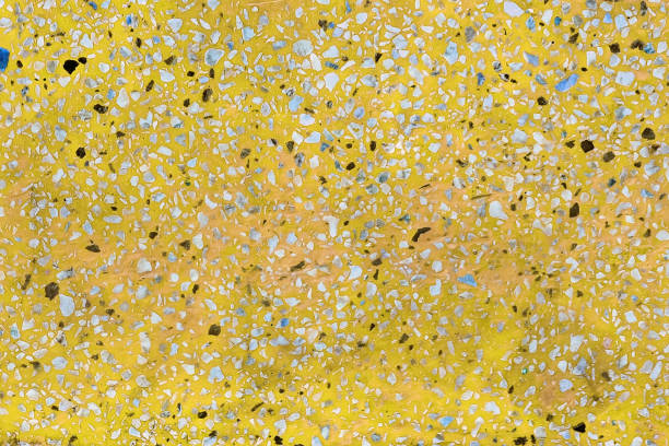 Seamless yellow terrazzo floor tile texture Close up yellow terrazzo floor tile texture background morocco photos stock pictures, royalty-free photos & images