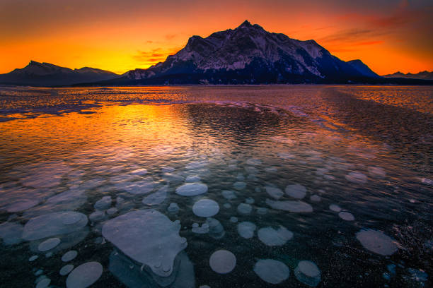 istock Ice Bubble and Sunrise at Banff 1185320964