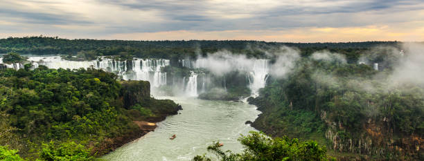 istock Iguazu Falls (brasilian side) during sunset 1185326493