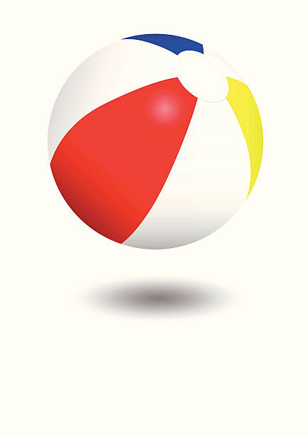 Inflatable beach ball vector illustration vector art illustration