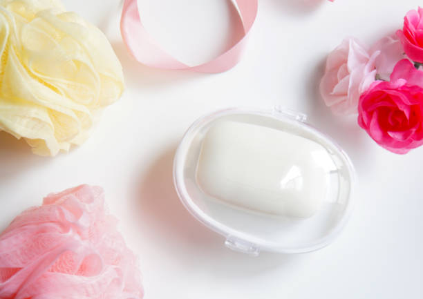 istock Soap and cute bath products. 1185331678