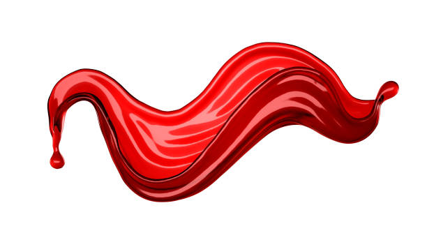 istock Isolated Wine Splash On A White Background. 3d illustration, 3d rendering 1185334406