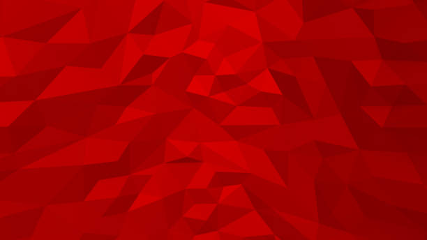 Luxurious elegant red background with triangles and crystals. 3d illustration, 3d rendering stock photo