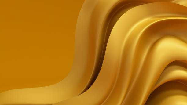 istock Luxury background with gold drapery fabric. 3d illustration, 3d renderin 1185334425