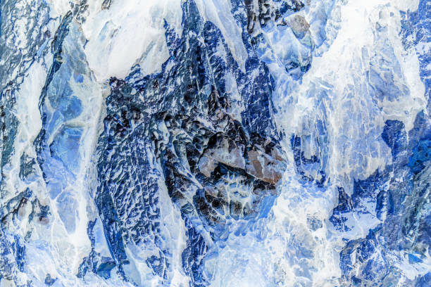 istock Stone or rock and ice texture and background. 1185335571