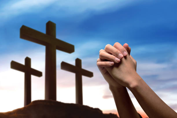 istock A human raised hands praying with to god 1185339329