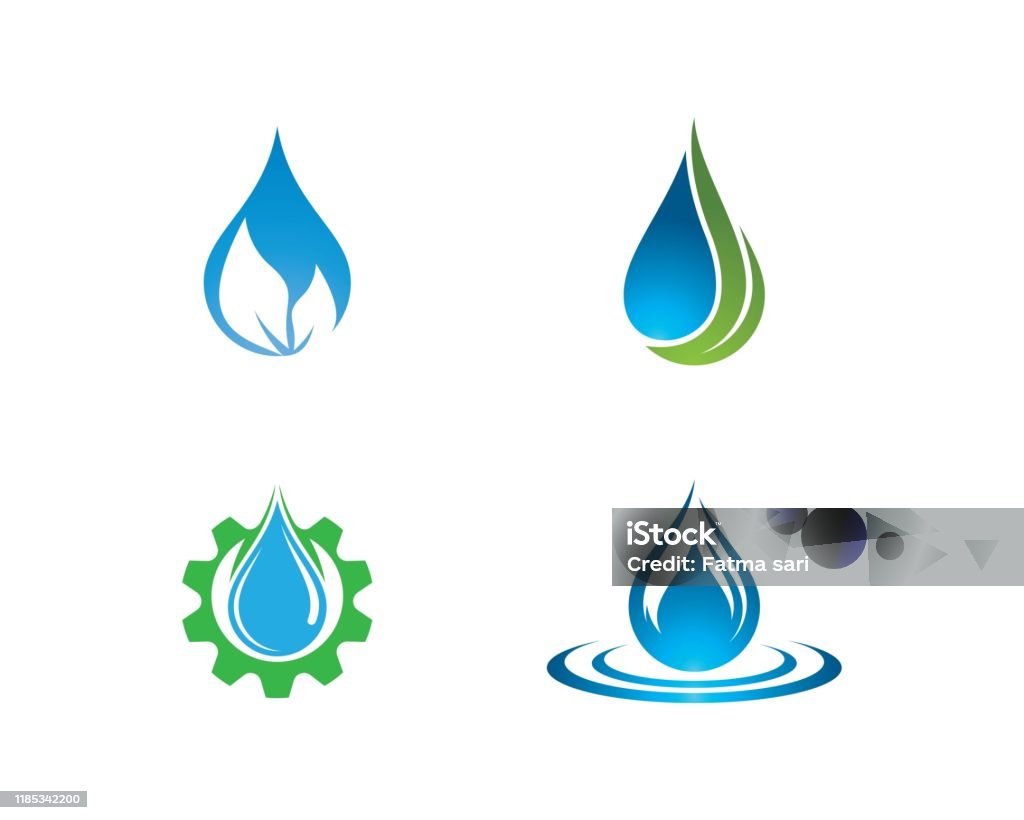 Hình Minh Họa Biểu Tượng Vector Giọt Nước Hình minh họa Sẵn có ...