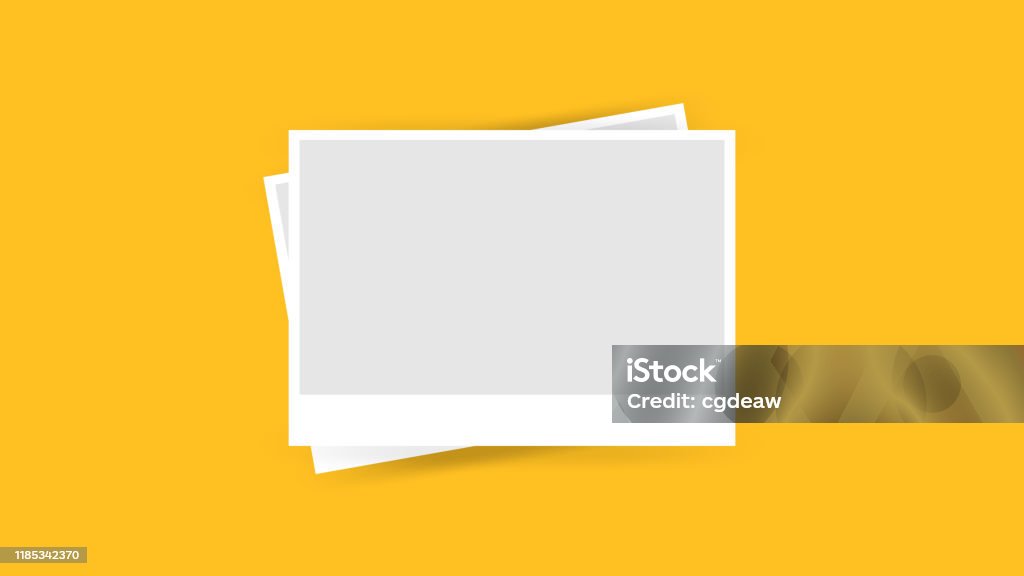 Photo Frame Template Isolated On Orange Background Frames Photo Collage On  Green For Banner Simple Rectangle Frames Orange Yellow Frame Stack Of Paper  Picture Frames Empty Stock Illustration - Download Image Now 