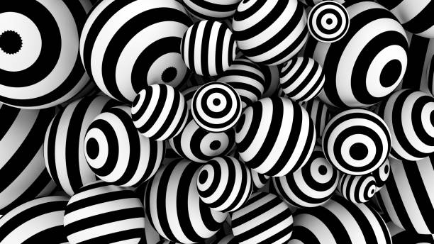istock White abstract background with balls and black lines. 3d illustration, 3d rendering 1185344951