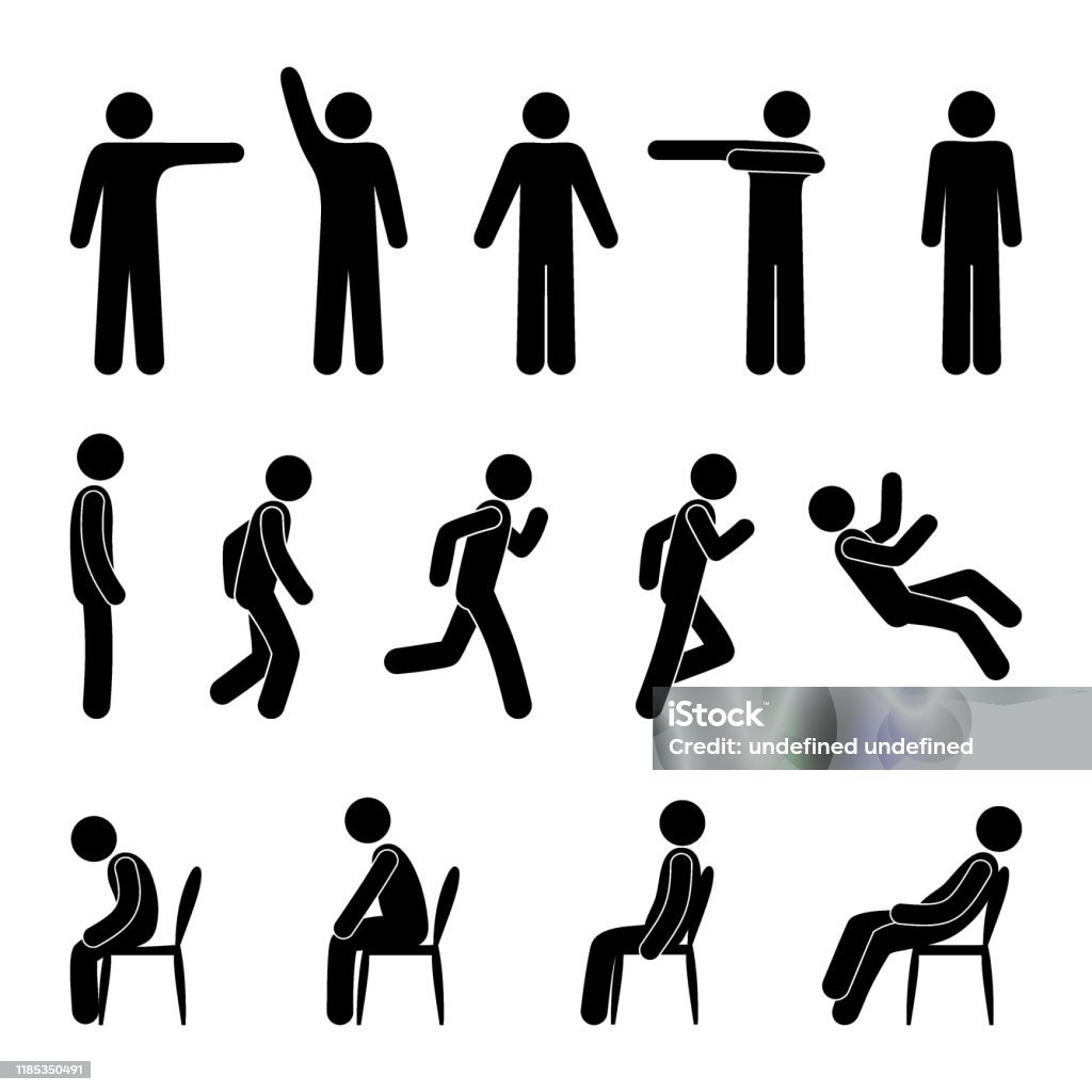 Dính Hình Người Trong Các Tư Thế Khác Nhau Hình Bóng Người Bị Cô ...
