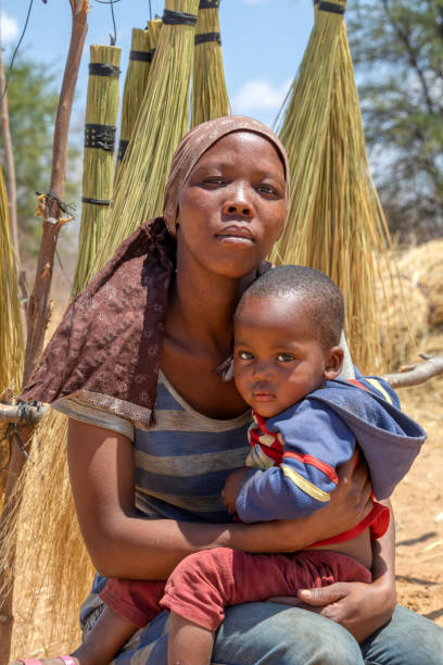 istock African woman with a child 1185362175