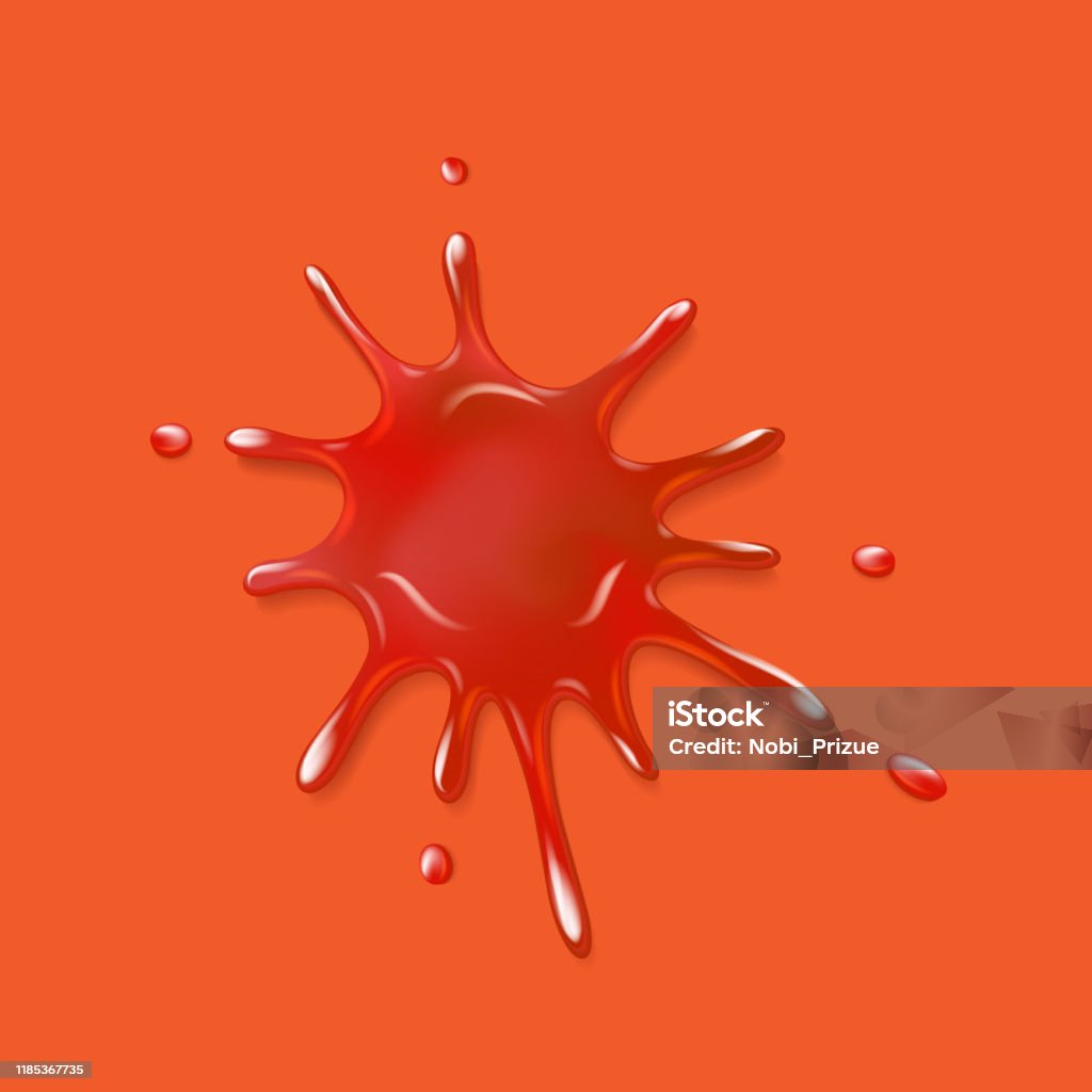 Realistic Blood Spatter Stock Illustration - Download Image Now