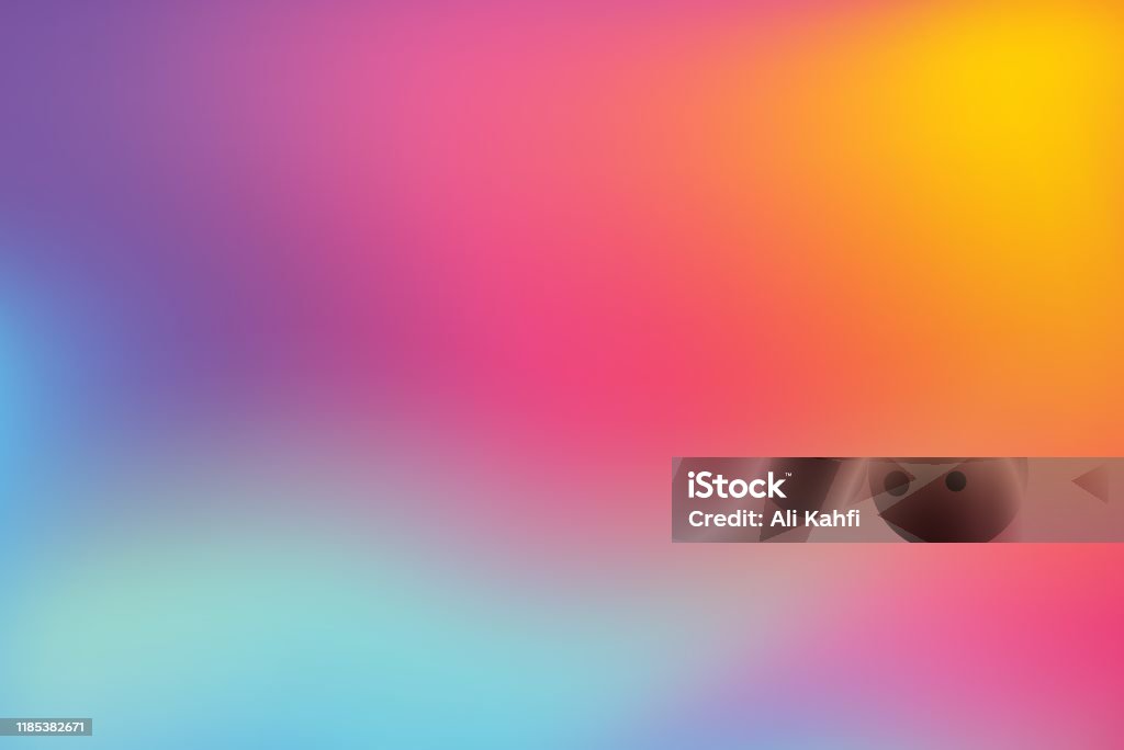 Абстрактный размытый красочный фон - Векторная графика Фоновые изображения роялти-фри