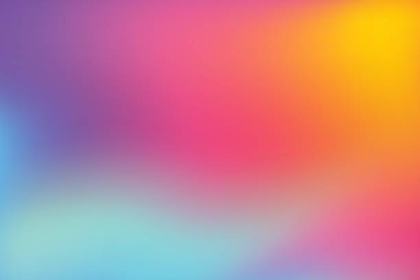 абстрактный размытый красочный фон - multiple colours stock illustrations