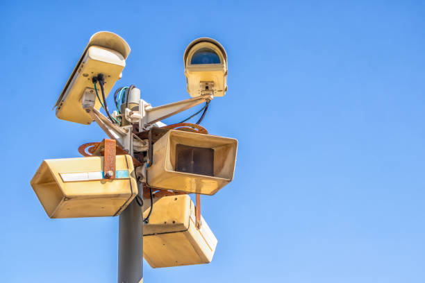 istock Surveillance cameras in the city 1185385656