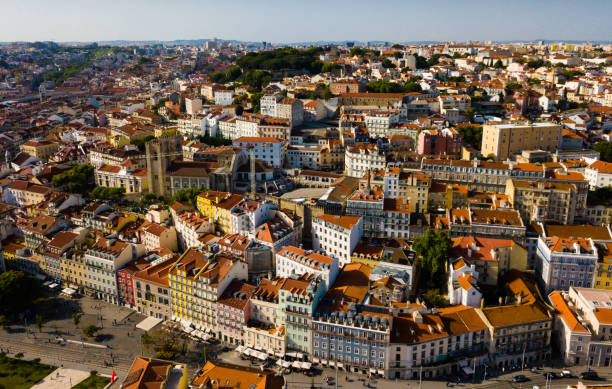 istock Panorama of Lisbon old center 1185386415