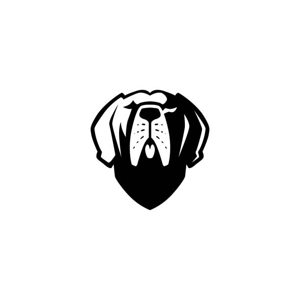 위대한 데인 개 벡터 아이콘 일러스트 - mastiff stock illustrations