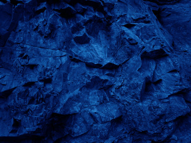 istock Dark blue abstract stone background. Navy blue rock backdrop. Mountain close-up 1185391174