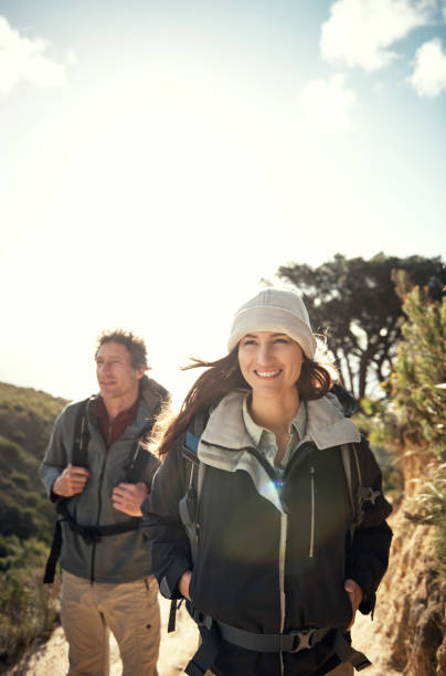 istock When the weather is good we go hiking 1185397571