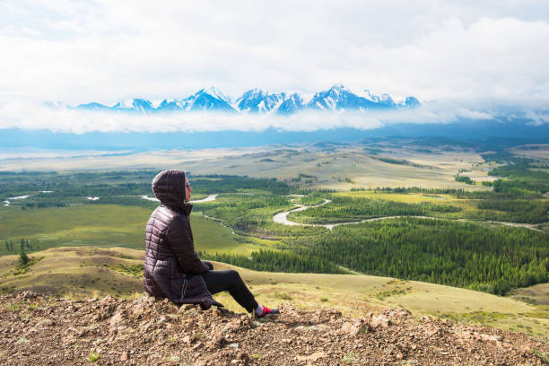istock Woman in the mountain 1185397810