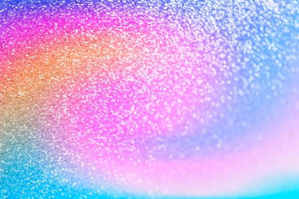 istock Sparkling romantic background with blurred defocused effect in pink blue yellow colors 1185398410
