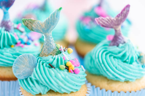 istock Gourmet mermaid cupcakes 1185398538