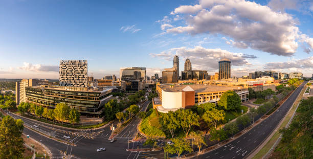 istock Sandton city at sunset twilight panorama 1185400117