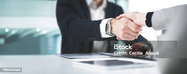 Im Glad We Could Settle On Something Stock Photo - Download Image Now - Business, Handshake, Agreement