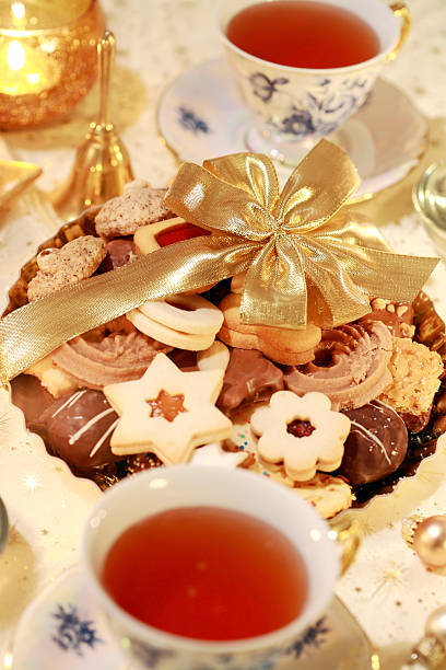 istock Hot tea with sweet cookies 118540538