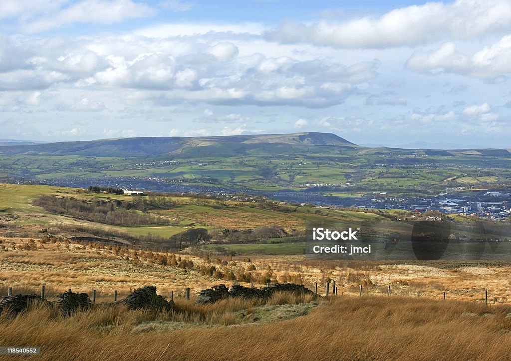 Burnley la ciudad - Foto de stock de Burnley libre de derechos