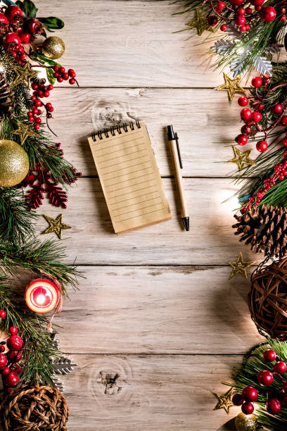 istock Christmas lights and decoration making a frame with copy space. Christmas themes. 1185408712